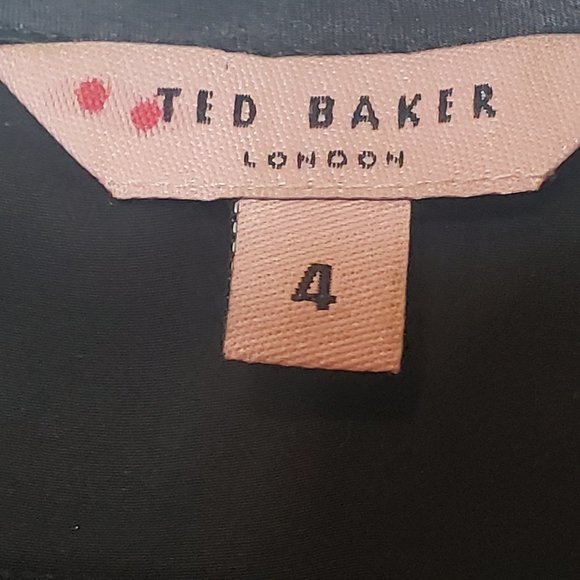 Ted Baker Black Embellished Silk Dress - Picture 11 of 16